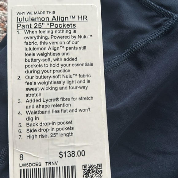Lululemon Align with pockets - Picture 2 of 2